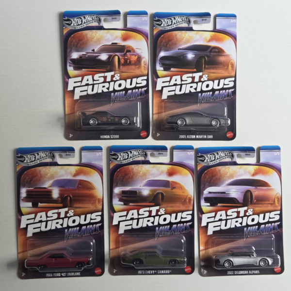 Hot Wheels Premium Fast & Furious  " Villains" (SET)