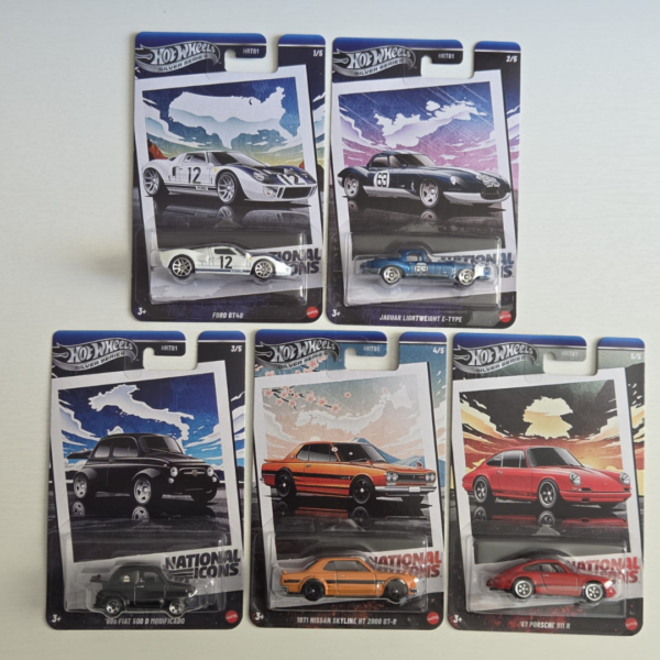 Hot Wheels Silver Series - National Icons (SET)